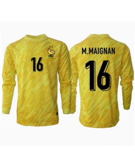 Francia Mike Maignan #16 Portiere Maglia Gara Casa Repliche Europei 2024 Maniche Lunghe